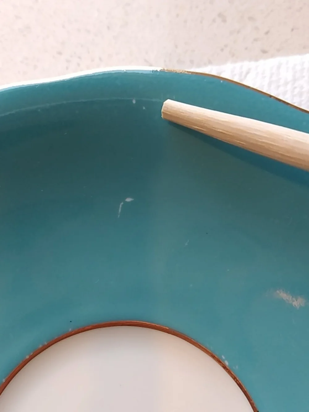 Aynsley Made In England Teal/Turquoise Gold-Rim Ceramic Saucer Replacement